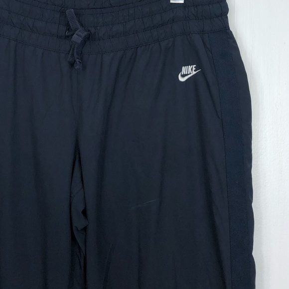 Vintage Y2K Nike Windbreaker Pants Navy Blue Sz L - Picture 3 of 9